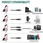 SVYHUOK Pink Gaming Headset for Girl, Women, Kids, PC, PS4, New Xbox One, Foldable On-Ear Headphone with Detachable Mic, Stereo 30MM Speaker Driver Unit Gift for Children, Teenager, Younger