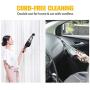 Solpuo Handheld Vacuum, Car Vacuum Cleaner, Powerful Suction Portable Vacuum Cleaner for Home and Car Cleaning, Lightweight Hand Wireless Vacuum Cleaner Powered by USB Quick Charge Tech - Red
