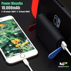 Mugen Power 10000mah 2 in One PowerBank for Nintendo Switch Piggyback Charging and Gaming and All Types of Mobile Phone Charging　　　　　　