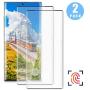 [2 Pack] Screen Protector Tempered Glass for Galaxy Note 10, HD Screen Glass [9H Hardness] [3D Curved Full Coverage] [Fingerprint Unlock Support] Premium Protective Film for Samsung Galaxy Note 10