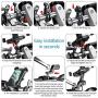 Dracool Bike Phone Mount Holder Stand for Motorcycle Bicycle Universal Handlebar 360° Adjustable for iPhone 11 Pro Max/X/XS MAX/XR/8 Plus/SE/Samsung Galaxy S20/S10/S10e/Google 4-7 inches Cell Phones
