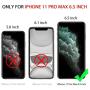 OULUOQI Compatible with iPhone 11 Pro Max Case 2019, Shockproof Clear Case with Hard PC Shield+Soft TPU Bumper Cover Cases for iPhone 11 Pro Max 6.5 inch.(Black)