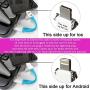 Keychain Charger Magnetic Portable Charging Cable 3 in 1 Multi Short Small Fast Charging Cord Compatible All Smartphones Smart Device (Blue)
