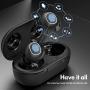 Wireless Earbuds, Mpow M30 in-Ear Bluetooth Headphones, Immersive Bass Sound, IPX8 Waterproof Sport Earphones, Touch Control Bluetooth Earbuds, 25 Hrs w/USB-C Charging Case/Twin&Mono Mode/Mics,Black