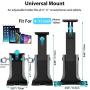 Sunjoyco Car Cup Holder Mount for Phone Tablet, 2-in-1 Car Cradles Adjustable Gooseneck Holder Compatible with Apple iPhone iPad Pro Air Mini, Samsung Galaxy Tab, All Smartphones & 7"-11" Tablets
