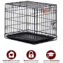 MidWest Homes for Pets Dog Crate | iCrate Single Door & Double Door Folding Metal Dog Crates | Fully Equipped