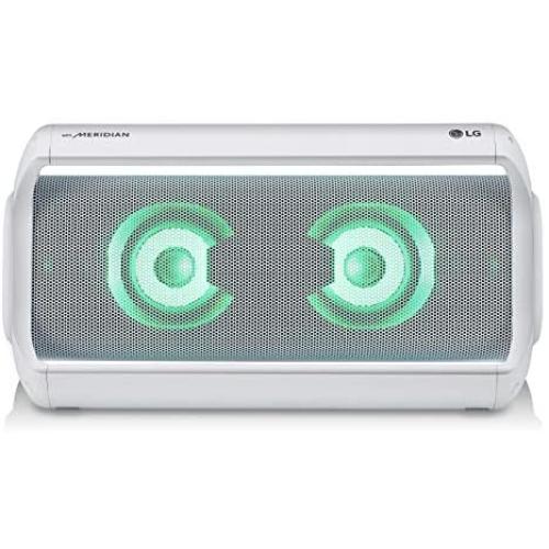 LG PK7W XBOOM Go Water-Resistant Wireless Bluetooth Party Speaker with Up To 22 Hours Playback - White