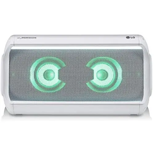 LG PK7W XBOOM Go Water-Resistant Wireless Bluetooth Party Speaker with Up To 22 Hours Playback - White LG PK7W XBOOM Go Water-Resistant Wireless Bluetooth Party Speaker with Up To 22 Hours Playback - White