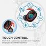 pendali Wireless Earbuds Bluetooth 5.1, IPX7 Waterproof Earbuds TWS Stereo Headphones with Portable Charging Case, LED Battery Display, Touch Control, in-Ear Earphones Headset for Sport/Travel/Gym