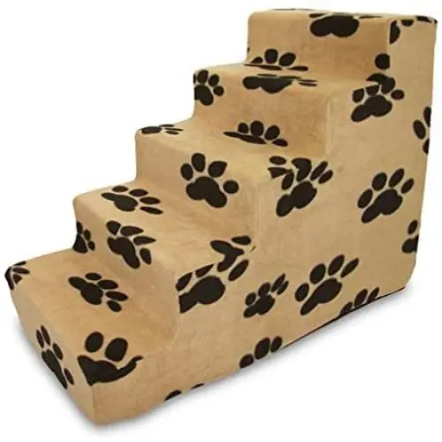 USA Made Pet Steps/Stairs with CertiPUR-US Certified Foam for Dogs & Cats by Best Pet Supplies