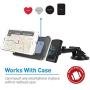 Macally Magnetic Dashboard/Windshield Suction Cup Car Phone Mount Holder with Extendable Telescopic Arm for iPhone Xs XS Max XR X 8 8+ 7 7+ 6s Plus 6 Samsung Galaxy S9 S9+ S8 S7 Edge Note 5 (TELEMAG)