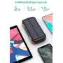 Hiluckey Solar Charger 16000mAh Wireless Portable Charger with 2 USB Ports Waterproof Power Bank with 15 LEDs Flashlight Outdoor External Battery Pack for iPhone, Samsung, iPad and More