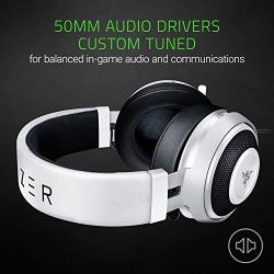 Razer Kraken 7.1 V2: 7.1 Surround Sound - Retractable Noise-Cancelling Mic - Lightweight Aluminum Frame - Gaming Headset Works with PC & PS4  - Mercury