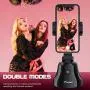 【Upgrade】 Foxnovo Selfie Stick 360°Rotation Auto Face Object Tracking Smart Shooting Camera Phone Mount, Vlog Shooting Smartphone Mount Holder with All iPhone and Android Phone (Black)