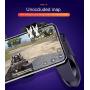 popman Mobile Game Controller 4 Trigger with Cooling Fan for PUBG/Call of Duty/Fotnite [6 Finger Operation] L1R1 L2R2 Gaming Grip Gamepad Mobile Controller Trigger for 4.7-6.5" iOS Android Phone