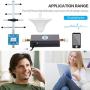 Verizon Cell Phone Signal Booster 4G LTE Band13 700Mhz Verizon Signal Booster Verizon Cell Phone Signal Amplifier Mobile Phone Booster Repeater with Indoor Ceiling/Outdoor Yagi Antenna Kits for Home