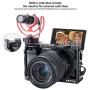 UURig C-A6400 Camera Cage for Sony A6400/A6100/A6300 Vlogging Case Handheld Bracket Cold Shoe Microphone/LED Light Mount Video Rig Protective Shell 1/4" Screw for Tripod Handle Grip Extension