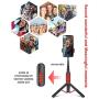 [Adjustable Focus&Switchable Modes] Selfie Stick&Tripod, All in One Portable&Rotatable-Compact Selfie Stick with Detachable Bluetooth Remote,Adjustable Tripod for iPhone,Android,Digital Sports Camera