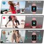 MorePro 18 Sports Mode Smart Watch with Music Control, DIY Screen Fitness Tracker with Blood Oxygen Heart Rate Monitor, Sleep Tracker with Pedometer Step Calories Counter for Men Women