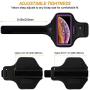 iPhone 11 Pro Max/iPhone Xs Max Armband,RUNBACH Sweatproof Running Exercise Bag with Fingerprint Touch and Card Slot for 6.5 Inch iPhone 11 Pro Max/iPhone Xs Max (Purple)