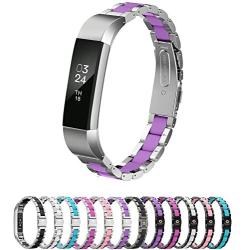 Greeninsync Compatible with Fit bit Alta Bands Metal, Special Edition Replacement for Alta HR Stainless Steel Bands Adjustable Accessory Wristband Small Large for Alta Bracelet Women Men Girls Boys