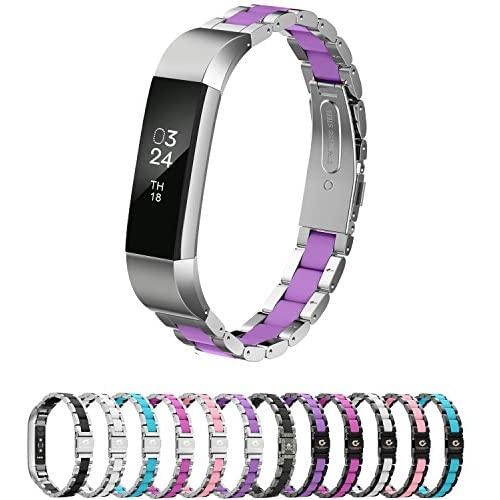 Greeninsync Compatible with Fit bit Alta Bands Metal, Special Edition Replacement for Alta HR Stainless Steel Bands Adjustable Accessory Wristband Small Large for Alta Bracelet Women Men Girls Boys