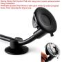 Car Mount,DHYSTAR Cell Phone and Mini Tablet Windshield Dashboard Long Arm Car Holder Truck Mount Cradle for Most Smart Phones,7-8inch Tablets,GPS,with Two Size Holders Clamps