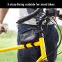 Vincita Bike Bag TOP Tube Bag 3 Strap Fixing Double Zipper Touch Screen Bike Handlebar for 7" Smartphone with Rain Cover Front Bike Phone Bag Bike Frame Bag Bicycle Phone Mount Bag Phone Case