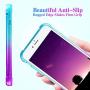 Ruky iPhone 6 6S 7 8 Case, iPhone SE 2020 Case, Gradient Quicksand Series Glitter Bling Flowing Liquid Floating TPU Bumper Cushion Protective Case for iPhone 6/6s/7/8/SE 2020 4.7 inches (Teal Purple)