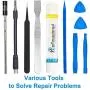 Precision Computer Repair Tool Kit, Professional Electronic Screwdriver Set, with a Small Torx Screwdriver, Suitable for Laptop, MacBook, iMac, PC, Cell Phone and iPhone Maintenance - 58 in 1