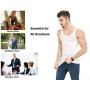 JQ JQAMAZING Mens Slimming Body Shaper Vest Abdomen Slim Shirt Compression Tank Shaperwear