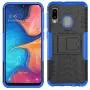 ComoUSA Designed for Galaxy A10e Case with 9H Tempered Full Glass Screen Protector, Shockproof Slim Protective with Kickstand Hard Phone Cover for Samsung Galaxy A10e Phone (Blue) ComoUSA Designed for Galaxy A10e Case with 9H Tempered Full Glass Screen Protector, Shockproof Slim Protective with Kickstand Hard Phone Cover for Samsung Galaxy A10e Phone (Blue)
