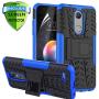 RioGree for LG K30 Phone Cases / k10 2018 / Phoenix Plus / CV3 / Pro LTE/Harmony 2 Cell Phone Case, with Screen Protector Kickstand Heavy Duty for Women Men, Blue