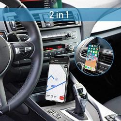 Pop Clip Cup Holder Phone Mount and Air Vent Pop Out Stand Car Mount 2 in 1 for Pop Users - 360° Rotation Compatible with iPhone Xs/Max/X/XR, Samsung S10/note 9 and Any Smartphones by DALUZ