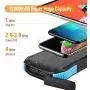 Solar Charger, ENEGON 2 Pack Outdoor Solar Panel Power Bank 12000mAh with 15 LEDs Flashlight and 2 Outputs-5V/2.1A & 1 Input for iPhone, Android Smartphones and Other Devices for Camping Hiking