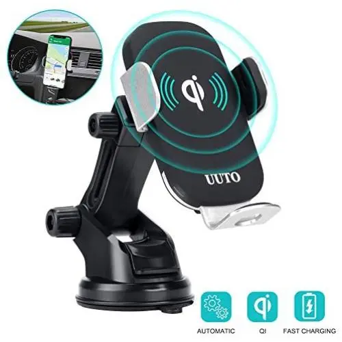 Wireless Car Charger, 10W Auto-Clamping Qi Fast Charging Car Mount Dashboard Air Vent Phone Holder for iPhone SE/11/11 Pro/11 Pro Max/XS Max/Xs MAX/XS/XR/X/8/8+, Samsung S10/S10+/S9/S9+/S8/S8+ Wireless Car Charger, 10W Auto-Clamping Qi Fast Charging Car Mount Dashboard Air Vent Phone Holder for iPhone SE/11/11 Pro/11 Pro Max/XS Max/Xs MAX/XS/XR/X/8/8+, Samsung S10/S10+/S9/S9+/S8/S8+