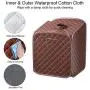 Giantex Portable Steam Sauna Spa 2L Folding Private Sauna Tent W/Chair Foot Massage Roller Absorbent Pad and 9 Adjustable Temperature Levels Spa Tent for Weight Loss Stress Fatigue (Coffee) Giantex Portable Steam Sauna Spa 2L Folding Private Sauna Tent W/Chair Foot Massage Roller Absorbent Pad and 9 Adjustable Temperature Levels Spa Tent for Weight Loss Stress Fatigue (Coffee)