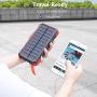 Hiluckey Portable Solar Charger 26800mAh USB C 18W Power Bank Fast Charge Battery Charger for iPhone 11, Samsung S10, Huawei, MacBook