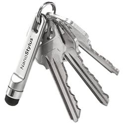 KeySmart NanoStylus - Compact Phone Stylus Ergonomic and Portable (Silver)