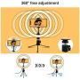 Ring Light with Stand 10.2" RingLight with Tripod Stand and Phone Holder Remote Control 3 Lighting Modes and 10 Lighting Levels of Dimmable RingLight Selfie Light for YouTube Video/Makeup/tiktok Shot