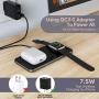 Wireless Charger, 3 in 1 Qi Wireless Charging Pad Compatible for iPhone SE/11/11 Pro/XS Max/XR/XS/X/8/8P, Galaxy S20/Note 10/S10/S9/S8/Note 8, iWatch 5/4/3, Airpods 2/Pro, All Qi-Enabled Devices