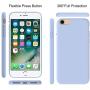 Miracase iPhone SE Case(2020),iPhone 8 case,iPhone 7 Silicone Case Gel Rubber Full Body Protection Shockproof Cover Case Drop Protection for Apple iPhone 9/ iPhone 8/ iPhone 7(4.7") (Clove Purple)