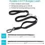 habbipet 6FT Leash for Medium Dogs Up to 150 Ibs,Reflective Bungee Shock Absorbing Dog Leash with Car Seat Belt Buckle, 2 Soft Padded Traffic Handles for Training Walking Running and Extra Control habbipet 6FT Leash for Medium Dogs Up to 150 Ibs,Reflective Bungee Shock Absorbing Dog Leash with Car Seat Belt Buckle, 2 Soft Padded Traffic Handles for Training Walking Running and Extra Control