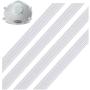 Elastic Bands for Sewing 1/4 Inch Elastic String Cord, Heavy Stretch Kint Elastic for Sewing, Crafts Elastic Rope for DIY Sewing Craft (White, 17 Yards)