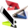 SourceTon 8 PCS Universal Pocket-Sized Colorful Portable Foldable V Model Mobile Phone Holder, Desktop Stand Mount Holder Cradle Compatible with iPads,Tablets,E-Readers,Cellphones, Kindles, Pack of 8