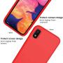 Vinve Liquid Silicone Case for Samsung Galaxy A10e, Gel Rubber Full Body Protection Shockproof Cover Slim Fit Case Drop Protection Case (Red)