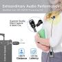 Wireless Headset Lavalier Microphone System -Alvoxcon Dual Wireless Lapel Mic for iPhone, DSLR Camera, PA Speaker, YouTube, Podcast, Video Recording, Conference, Vlogging, Church, Interview, Teaching