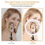 Selfie Ring Light with Tripod Stand & Phone Holder, MOHOO 10 Led Light Ring Makeup Selfie Light Dimmable 3 Light Modes & 10 Brightness for Live Stream YouTube Tiktok Vlog Video Photography