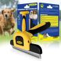 DakPets Pet Grooming Brush Effectively Reduces Shedding by up to 95% Professional Deshedding Tool for Dogs and Cats