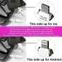 Keychain Charger Magnetic Portable Charging Cable 3 in 1 Multi Short Small Fast Charging Cord Compatible All Smartphones Smart Device (White)